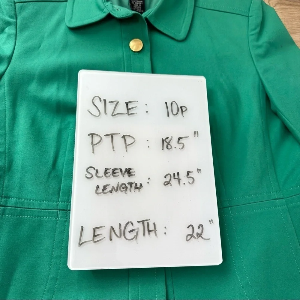 RAFAELLA Petites Green Jacket size 10p